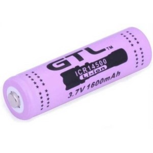 ​Επαναφορτιζόμενη μπαταρία GTL ICR 3.7V 1600mAh 14500 Li-ion